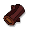 5x Wooden Log